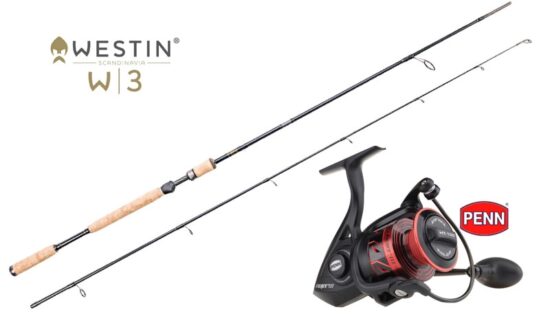 Westin W3 Spin & Penn Fierce III combo fiskesæt