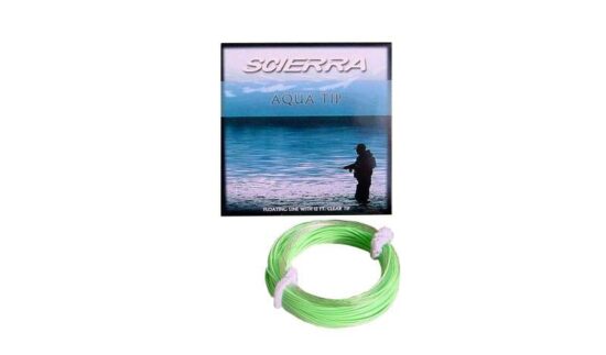 Scierra Aqua Tip flueline | Den absolutte mest solgte line til havørred | Giver længere kast og har klar tip