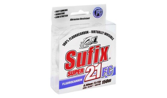 Sufix Super 21 100% Fluocarbon | Usynlig under vand | Perfekt til sky og forsigtige fisk