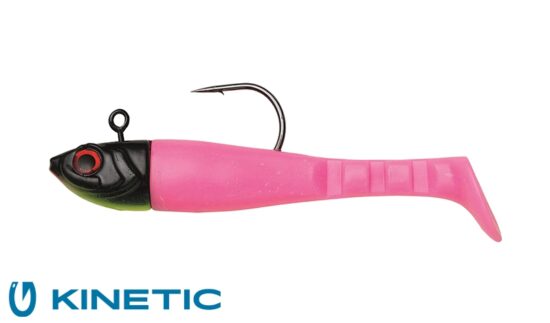 Kinetic Bunnie Sea Paddletail Pink/Black 100 gram