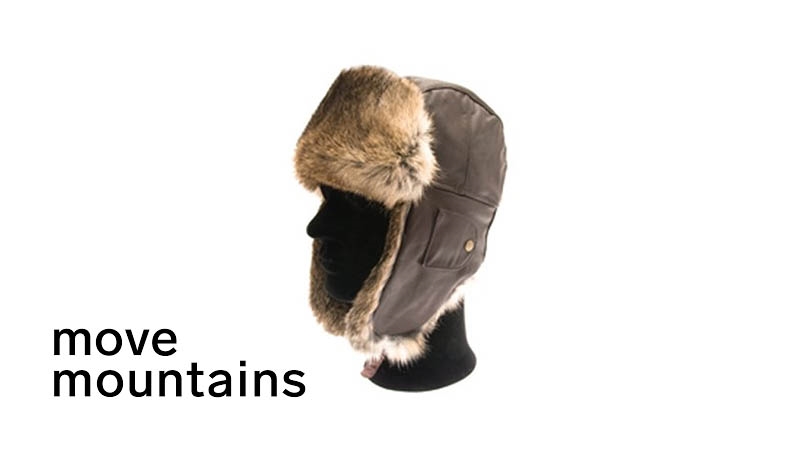 Move Mountains Canada Leather Hat