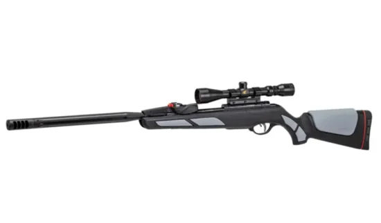 Gamo Viper Pro 4,5 mm luftgevær med kikkertsigte og 10-skuds magasin.