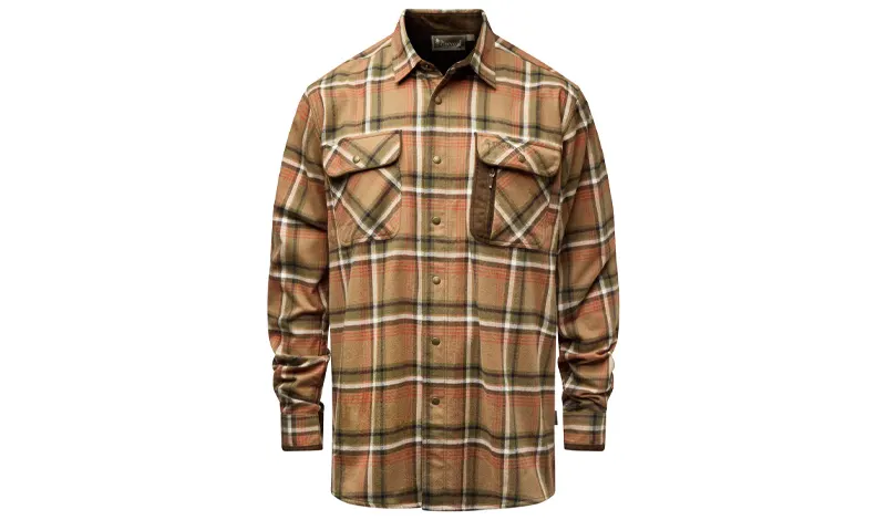 Pinewood Cornwall flannelskjorte i skovmands tern i lyse eige farver