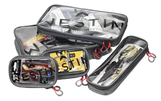 Westin W4 Clear Guard Pouch Opbevaringssæt med fem transparente tasker i slidstærkt materiale.