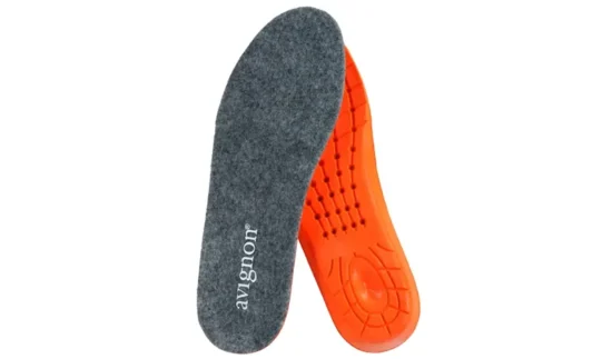 Avignon Uld Sål med Memory Foam og uldfilt, set ovenfra i neutral baggrund.