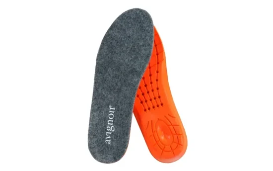 Avignon Uld Sål med Memory Foam og uldfilt, set ovenfra i neutral baggrund.
