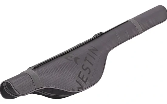 Westin W4 Rod Case i sort polyester med skulderrem og plads til to fiskestænger