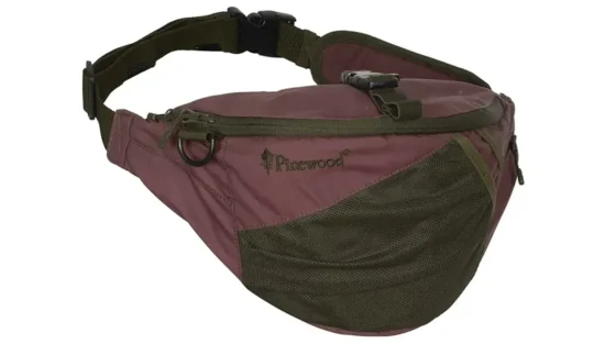 Pinewood Cross Waist Pack 4L bæltetaske i mørk farve med lynlås og justerbart bælte, perfekt til outdoor aktiviteter